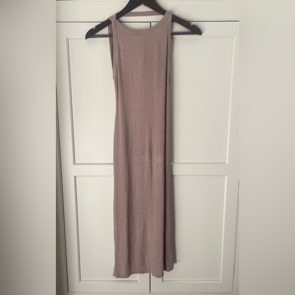 Don’t Ask Why Bodycon Ribbed Midi Dress One Size Open Back Made in Italy